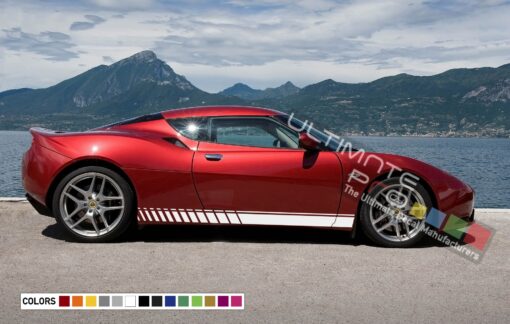 Decal Sticker Vinyl side Door Stripes For Lotus Evora Supercharger