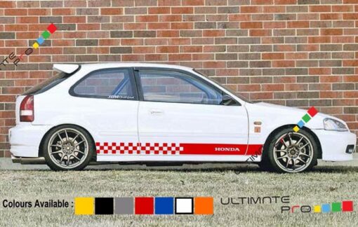 Decal sticker Stripe For HONDA civic 1997 1998 1999 2000 EK9 Type R