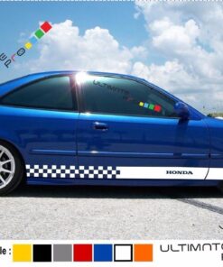 Decal sticker Stripe For HONDA civic 1997 1998 1999 2000 EK9 Type R