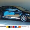 Decal sticker Stripe kit For HONDA Civic Type R 2006 2011 Carbon Fd2