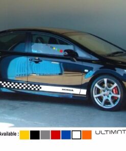 Decal sticker Stripe kit For HONDA Civic Type R 2006 2011 Carbon Fd2