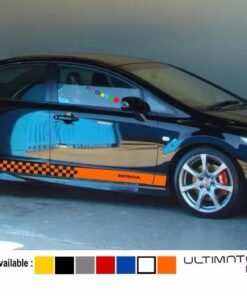 Decal sticker Stripe kit For HONDA Civic Type R 2006 2011 Carbon Fd2