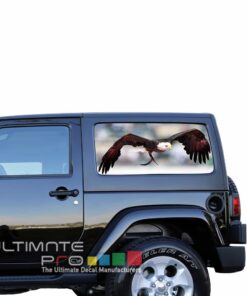Rear Window Eagle Perforated for Jeep Wrangler JL, JK decal 2007 - Present