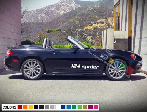 Decal Sticker Side Stripes For FIAT 124 SPIDER 2017 - Present