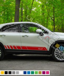 Sport Side Stripes Decal For Fiat 500X 2016 - Present