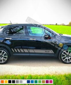 Sport Side Stripes Decal For Fiat 500X 2016 - Present