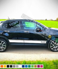 Decal Sticker Side Stripes For Fiat 500X 2016 - Present