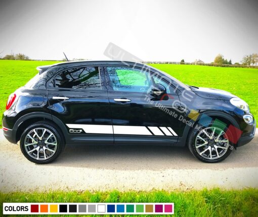 Side Stripes Decal For Fiat 500X 2016 - Present