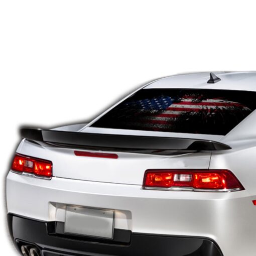 Eagle USA Flag Perforated for Chevrolet Camaro Vinyl 2015 - Present