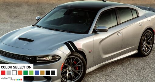 Front Racing Hash Kit Sticker Decal For Dodge Charger 2011 - Present