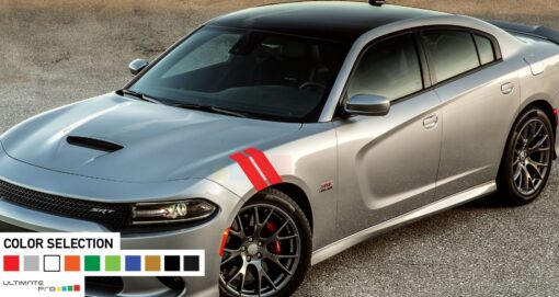 Front Racing Hash Kit Sticker Decal For Dodge Charger 2011 - Present