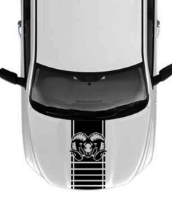 Hood Ram Head Decal Sticker Vinyl For Dodge Ram 2009 - Present