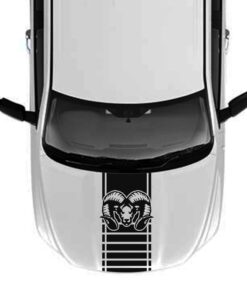 Hood Ram Head Decal Sticker Vinyl For Dodge Ram 2009 - Present