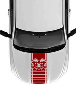 Hood Ram Head Decal Sticker Vinyl For Dodge Ram 2009 - Present