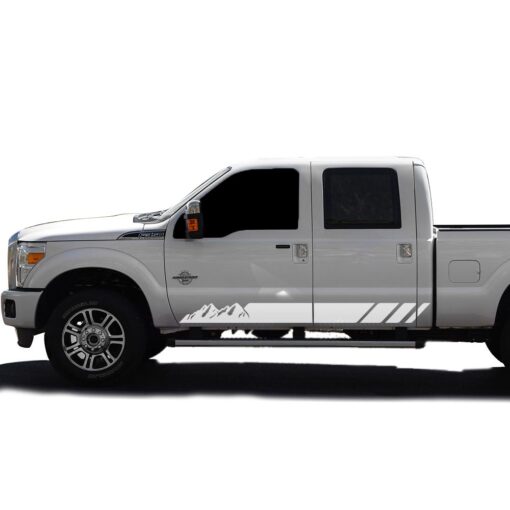 Decal Mountain Graphic Vinyl Kit Compatible with Ford F350 2013-Present