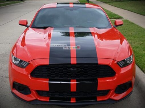 Full Stripe Kit Sticker Decal Graphic Ford Mustang GT 2015 2016 6th Gen