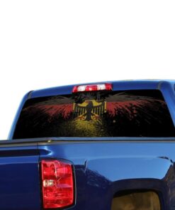 Germany Flag Perforated for Chevrolet Silverado decal 2015 - Present