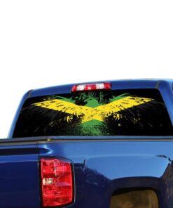 Jamaica Eagle Perforated for Chevrolet Silverado decal 2015 - Present