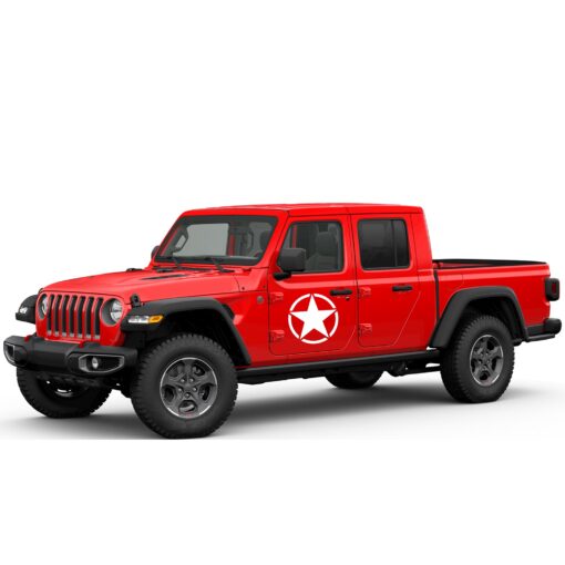 Decal stars Compatible with Jeep Gladiator 2019-Present