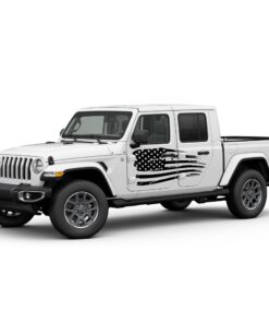 Decal USA Flag Compatible with Jeep Gladiator 2019-Present