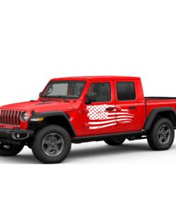 Decal USA Flag Compatible with Jeep Gladiator 2019-Present