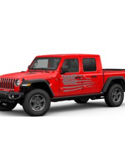 Decal USA Flag Compatible with Jeep Gladiator 2019-Present