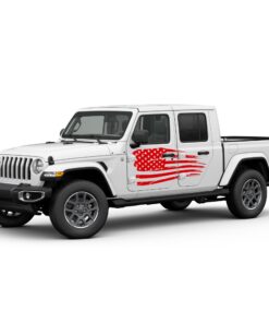 Decal USA Flag Compatible with Jeep Gladiator 2019-Present