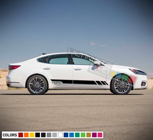 Side Doors Sport Stripe Decal Kit for Kia Cadenza 2015 - Present