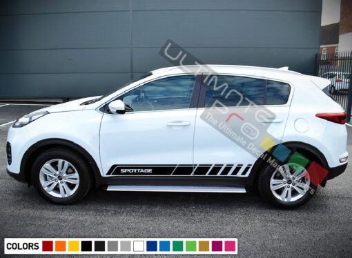 Vinyl Side Racing Stripe Kit for Kia Sportage 2016 - Present