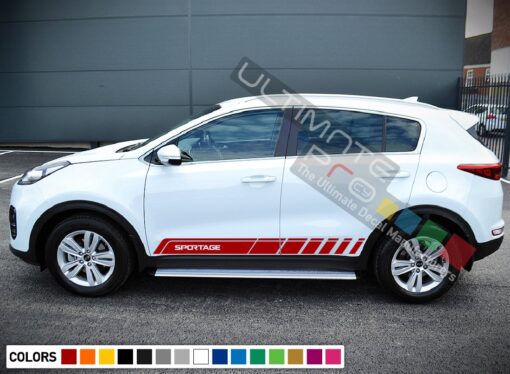 Vinyl Side Racing Stripe Kit for Kia Sportage 2016 - Present