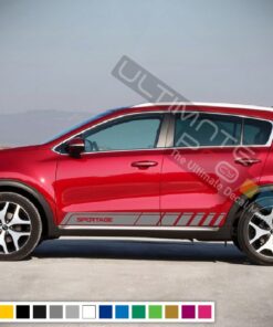 Vinyl Side Racing Stripe Kit for Kia Sportage 2016 - Present