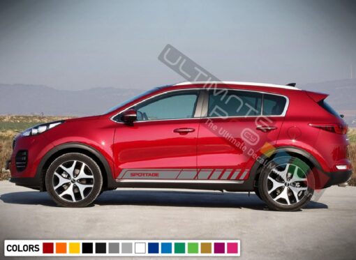 Vinyl Side Racing Stripe Kit for Kia Sportage 2016 - Present