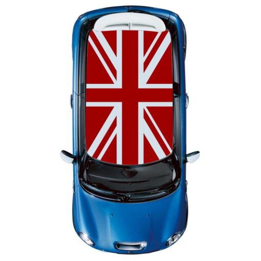 UK Flag Roof Decal Sticker Graphic Compatible with Mini Cooper 2000-Present