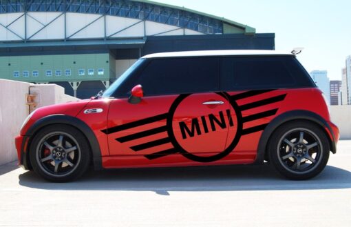 Decal Mini Logo Sticker Compatible with Mini Cooper 2000-2016 R56 R50 R53 F55 F56