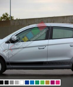 Decal Vinyl Side Racing Stripes For Mitsubishi Mirage 2005-Present