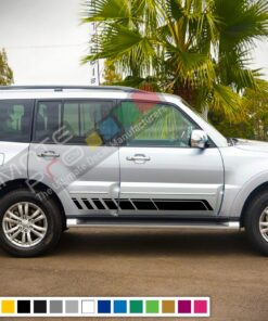 Decal Vinyl Side Racing Stripes For Mitsubishi Montero 2005-Present