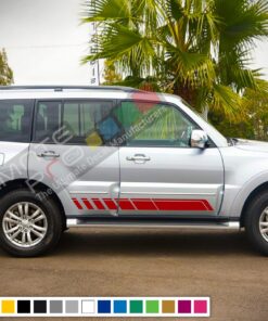 Decal Vinyl Side Racing Stripes For Mitsubishi Montero 2005-Present