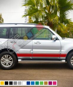 Decal Vinyl Line Side Racing Stripes For Mitsubishi Montero 2005-Present