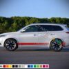 Decal Vinyl Side Racing Stripes For Mitsubishi Outlander 2005-Present