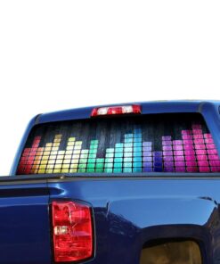 Music Bit Perforated for Chevrolet Silverado decal 2015 - Present