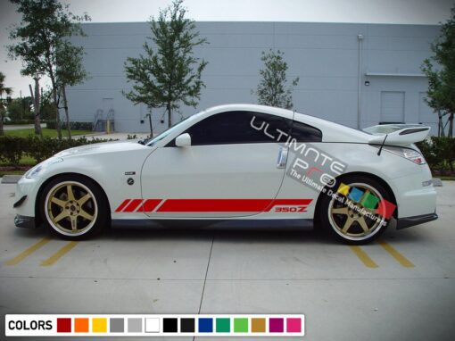 Decal Sticker Vinyl Side Racing Stripes Compatible with Nissan 350 Z Fairlady Z 2002-Present