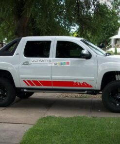 Offroad Mountain Stripes Vinyl Decal Sticker Graphic Chevrolet Avalanche 2007-2013