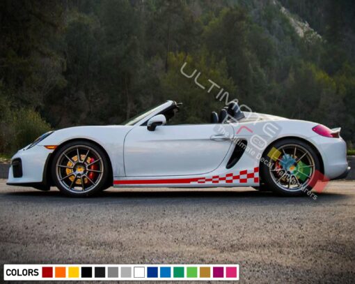 Decal Side Sport Stripe Body Kit Compatible with Porsche Boxter 2012-Present