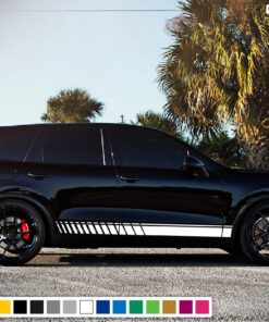 Decal Sticker Vinyl Side Sport Stripe Body Kit Compatible with Porsche Cayenne 2012-Present