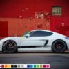 Decal Sticker Vinyl Side Sport Stripe Body Kit Compatible with Porsche Cayman 2012-Present