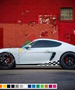 Decals Vinyl Side Sport Stripe Body Kit Compatible with Porsche Cayman 2012-Present