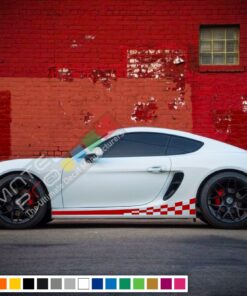 Decals Vinyl Side Sport Stripe Body Kit Compatible with Porsche Cayman 2012-Present