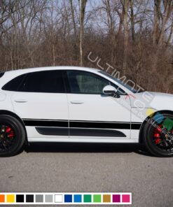 Decals Vinyl Side Sport Stripe Body Kit Compatible with Porsche Macan 2012-Present