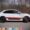 Decals Vinyl Side Sport Stripe Body Kit Compatible with Porsche Macan 2012-Present