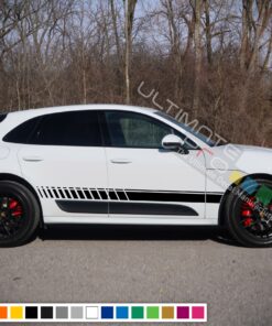 Decal Sticker Vinyl Side Sport Stripe Body Kit Compatible with Porsche Macan 2012-Present